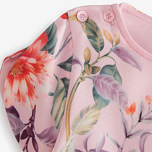 Pink Floral Print Jumpsuit (3-12yrs)