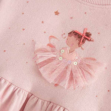 Load image into Gallery viewer, Mid Pink Ballet Long Sleeve Cotton Top and Legging Set (3mths-6yrs)
