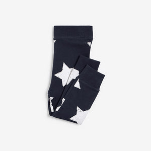 Navy Blue / White Star Snuggle Pyjamas 3 Pack (9mths-6yrs)