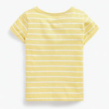 Load image into Gallery viewer, Yellow Bunny Pocket Embroidered T-Shirt (3mths-5yrs)
