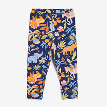Load image into Gallery viewer, Navy Zebra Leggings (3mths-6yrs)
