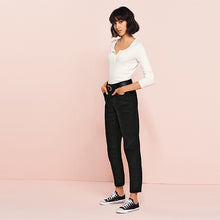 Load image into Gallery viewer, Cord Mom Black Jeans
