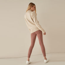 Load image into Gallery viewer, Rose Pink Zip Detail Skinny Trousers
