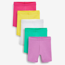 Load image into Gallery viewer, Plain Bright 5 Pack Cotton Cycling Shorts (3mths-6yrs)
