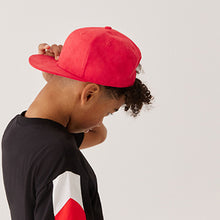 Load image into Gallery viewer, Red/Blue 2 Pack Suede Caps (3-13yrs)
