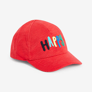 Red Happy /Camo  2 Pack Caps (3mths-6yrs)