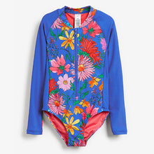 Load image into Gallery viewer, Cobalt Blue Long Sleeved Swimsuit (3-12yrs)
