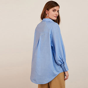 Chambray Blue Oversize Shirt