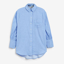 Load image into Gallery viewer, Chambray Blue Oversize Shirt
