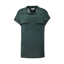 Load image into Gallery viewer, Green Cap Sleeve Utility Sleeve Top
