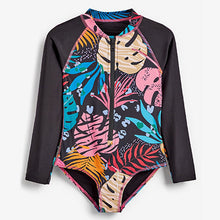 Load image into Gallery viewer, Black Long Sleeved Swimsuit (3-16yrs)
