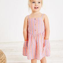 Load image into Gallery viewer, Pink Stripe Cotton Sundress (3mths-6yrs)
