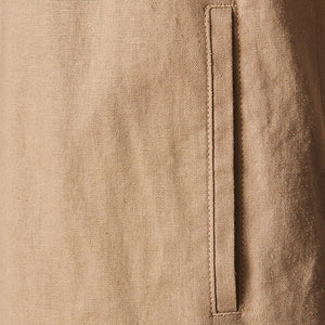 Stone Natural Linen Blend Chore Jacket