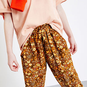 Rust Orange Printed Viscose Trousers (3-12yrs)