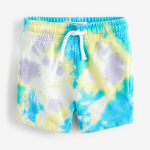 Purple/Teal/Yellow Tie Dye Character Jersey Short (3mths-5yrs)