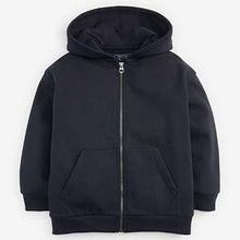 Load image into Gallery viewer, Navy Blue Zip Through Hoodie (3-12yrs)
