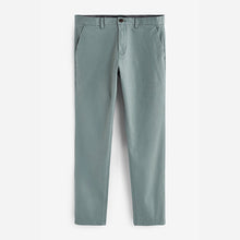 Load image into Gallery viewer, Light Sage Green Slim Fit Stretch Chino Trousers
