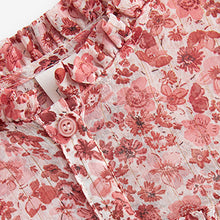 Load image into Gallery viewer, Pink Floral Chiffon Ruffle Dress (3-12yrs)
