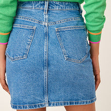Load image into Gallery viewer, Mid Blue Denim Mini Skirt
