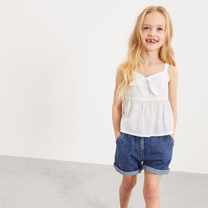 White Tie Front Blouse (5-12yrs)