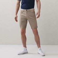 Load image into Gallery viewer, Stone Natural Slim Fit 5 Pocket Motion Flex Stretch Chino Shorts
