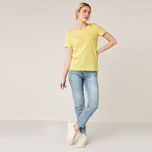 Lemon Yellow Crew Neck T-Shirt