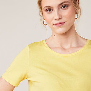 Lemon Yellow Crew Neck T-Shirt