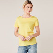 Load image into Gallery viewer, Lemon Yellow Crew Neck T-Shirt
