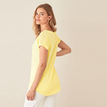 Load image into Gallery viewer, Yellow Cap Sleeve T-Shirt
