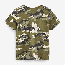 Load image into Gallery viewer, Khaki Green Camouflage Short Sleeves T-Shirt (3-12yrs)
