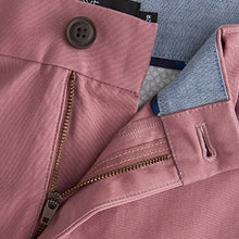 Load image into Gallery viewer, Pink Slim Fit Stretch Chino Trousers
