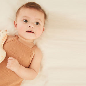 Nude Baby 3 Pack Vest Bodysuits (0mths-18mths)