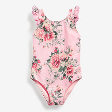 Load image into Gallery viewer, Frill Sleeve Swimsuit (3mths-5yrs)

