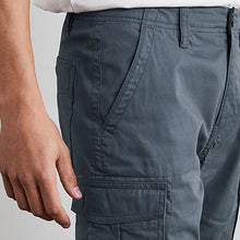 Load image into Gallery viewer, Blue Cotton Cargo Shorts

