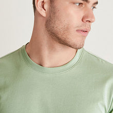 Load image into Gallery viewer, Dusky Green Crew Regular Fit T-Shirt
