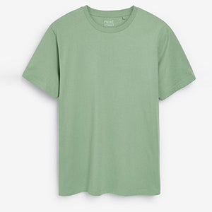 Dusky Green Crew Regular Fit T-Shirt