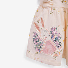 Load image into Gallery viewer, Pale Pink Bunny Embroidered Frill Vest (3mths-6yrs)
