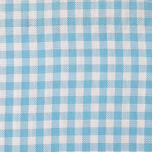 Bright Blue Gingham Regular Fit Short Sleeve Easy Iron Button Down Oxford Shirt