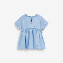 Load image into Gallery viewer, Blue Ditsy Blouse (3mths-5yrs)
