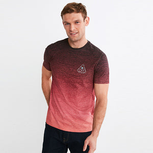 Coral/Red Dip Dye T-Shirt