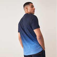 Load image into Gallery viewer, Navy Blue Dip Dye T-Shirt
