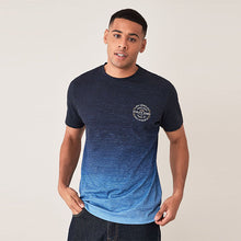 Load image into Gallery viewer, Navy Blue Dip Dye T-Shirt
