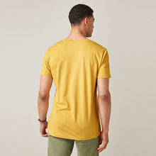 Load image into Gallery viewer, Yellow Crew Regular Fit Essential T-Shirt
