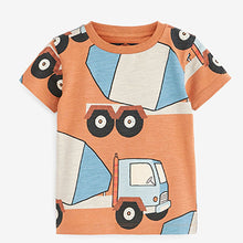 Load image into Gallery viewer, Rust Brown Truck All-Over Printed T-Shirt (3mths-5yrs)
