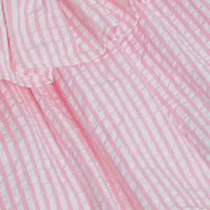 Pink Stripe Frill Blouse (3-12yrs) - Allsport