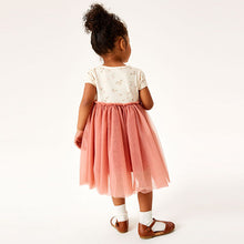 Load image into Gallery viewer, Pink Bunny Short Sleeve Party Tutu Dress (3mths-6yrs)
