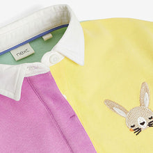 Load image into Gallery viewer, Pastel Short Sleeve Rugby Polo Dress (3mths-6yrs)
