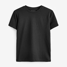 Load image into Gallery viewer, Black Plain T-Shirt (3-12yrs)
