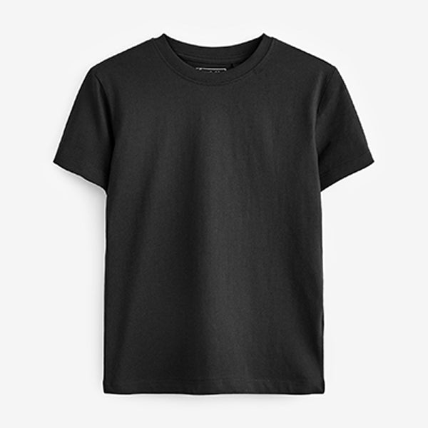 Black Plain T-Shirt (3-12yrs)
