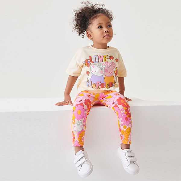 Orange Peppa Pig T-Shirt & Leggings Set (3mths-6yrs)